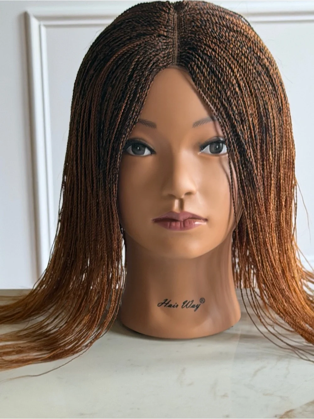 Braided Twist Wig - Brown Ombre Women Hair